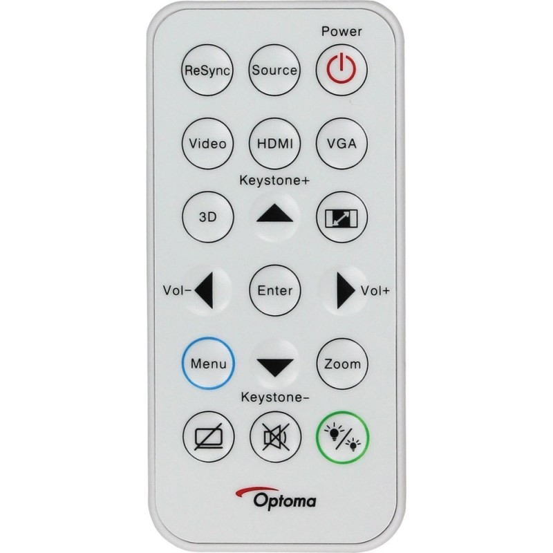Telecommande OPTOMA S316 W312 SP.8VH02GC01 Télécommandes OPTOMA