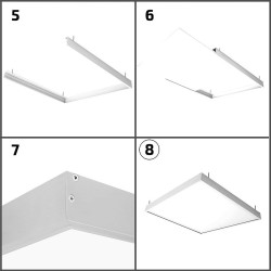 Kit en saillie pour Panneau 60x60cm KIT SUP-6060 Encastrés