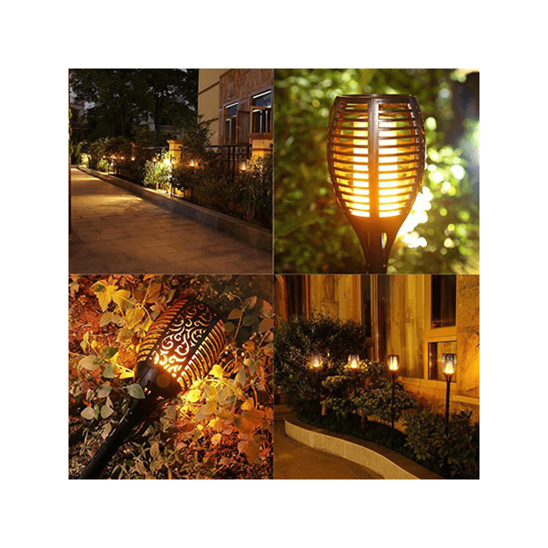 Torche Solaire LED Effet Flamme sur Piquet 1W,ANT-LSLLP