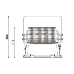 Projecteur LED 1000W Elite PRO , GL-FPL-1000EP Projecteur led puissant