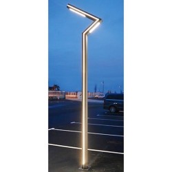 3701124417626,
Lampadaire Eclairage Public Voie Piéton LED 50W 4000°K 4m Gris Anthracite