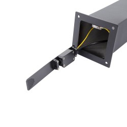 alise Augusta Noire avec Détecteur de Mouvement PIR . Balise de jardin . balise led jardin . balise led E27 . BL-AG-NG-DT