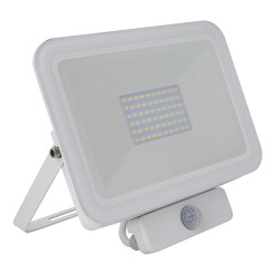 Projecteur LED Extra-Plat avec Détecteur de Présence PIR 50W, detecteur de mouvement,FPL-SLM-PIR-50
