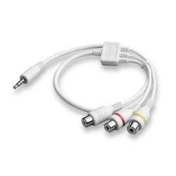 VIVITEK Jack 3,5 MM AUDIO VIDEO CABLE - BLANC