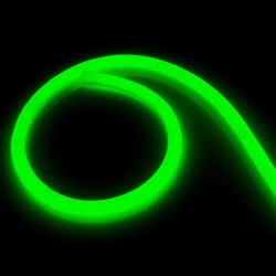 Néon LED Flexible 360º Rond Dimmable 120LED/m 220V AC Verte IP67 sur Mesure Coupe tous les 100cm, bobine led couleur