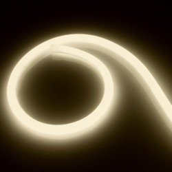 Néon LED Flexible 360 Rond 120 LED/m 220V AC Jaune,NN-LD-CRCLR-360-MRLL,bobine led, sapin de noel,guirlande led,