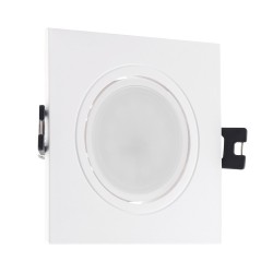 Spots Downlight GU10 6W Coupe Ø 75-85mm , spot led carre gu10,