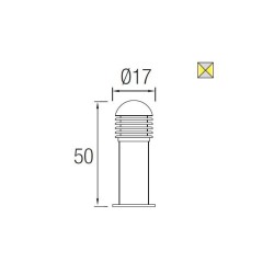 Balise Grid 500mm LEDS-C4 55-9319-Z5-M3,55-9319-Z5-M3, balise led , balise led jardin,