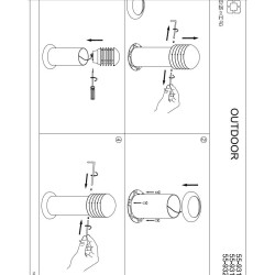 Balise Grid 500mm LEDS-C4 55-9319-Z5-M3,55-9319-Z5-M3, balise led , balise led jardin,