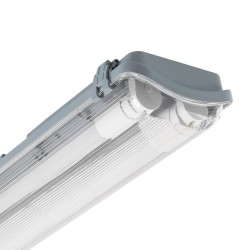 Réglette Étanche pour 2 tubes LED 600mm PC/PC Connexion Latérale,PEP2TL-SLM-600,reglette led 600,reglette pas cheres,