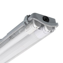 Réglette Étanche pour 2 tubes LED 600mm PC/PC Connexion Latérale,PEP2TL-SLM-600,reglette led 600,reglette pas cheres,