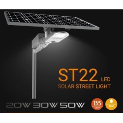 lampadaire de rue  solaire,ST22,LED Solar Street,Éclairage urbain,led solaire rue,Lampadaire solaire public autonome