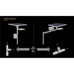 lampadaire de rue  solaire,ST22,LED Solar Street,Éclairage urbain,led solaire rue,Lampadaire solaire public autonome
