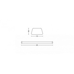 Plafonnier Linéaire LED PHILIPS Softline 600mm 24W,PLFPHAQLNSL,plafonnier led philips,8718696169414