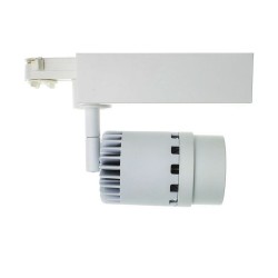 Spot LED Cree Cannon 20W Blanc pour Rail Triphasé (UGR 19) ,KM-FLCCT-20 ,Spot LED cannon rail Triphasé