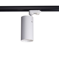 Spot LED New d'Angelo 30W Blanc CCT LIFUD pour Rail Triphasé