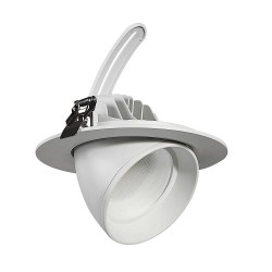 Projecteur LED SAMSUNG 125lm/W Orientable Rond 38W CCT Sélectionnable,FC-PRCTR-LD-SMSNG-DRCC-SL, eclairage magasin,