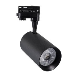 Spot LED Vulcan 30W Noir pour Rail Triphasé , FL-DNG-CM-30, eclairage magasin,