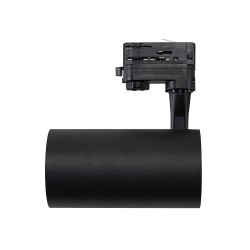 Spot LED Vulcan 30W Noir pour Rail Triphasé , FL-DNG-CM-30, eclairage magasin,