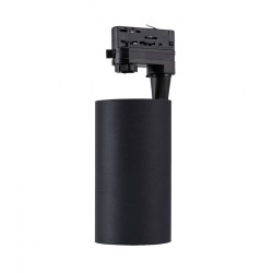 Spot LED Vulcan 30W Noir pour Rail Triphasé , FL-DNG-CM-30, eclairage magasin,