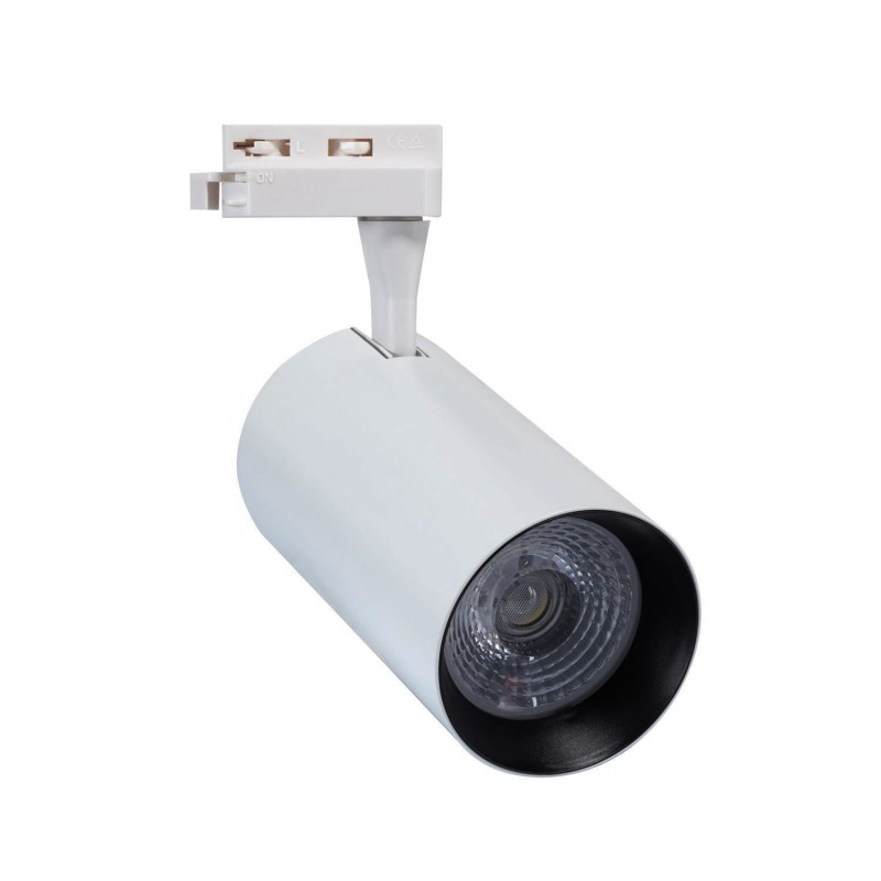 Spot Led Vulcan 30W Blanc pour Rail Monophasé PC,FL-DB-CM-30,spot led boutique, spot 24°
