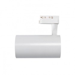 Spot Led Vulcan 30W Blanc pour Rail Monophasé PC,FL-DB-CM-30,spot led boutique, spot 24°