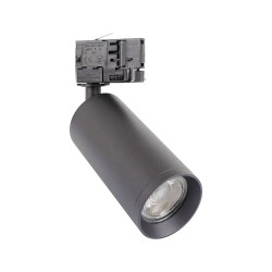 Spot à Douille GU10 pour Rail Triphasé Quartz à Ampoule GU10,spot led triphasé, FCO-POR-CAR-TRI-CUA