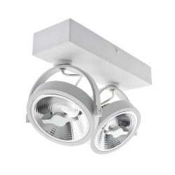Spot LED Cree en Saillie Orientable AR111 30W Dimmable Blanc,
FLC-AR111-2X15-DIR-B, spot led double,luminaire plafond,