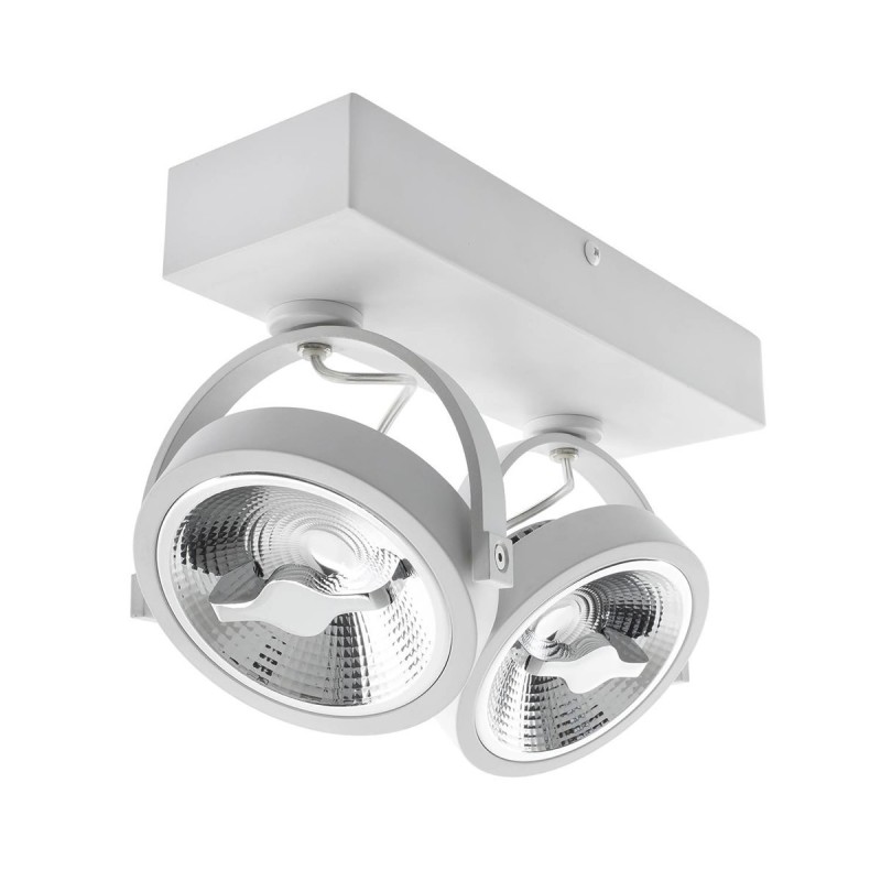 Spot LED Cree en Saillie Orientable AR111 30W Dimmable Blanc,
FLC-AR111-2X15-DIR-B, spot led double,luminaire plafond,