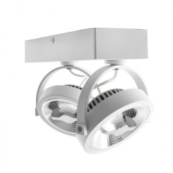 Spot LED Cree en Saillie Orientable AR111 30W Dimmable Blanc,
FLC-AR111-2X15-DIR-B, spot led double,luminaire plafond,