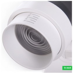 spot led multi-angles, spot led musée, spot zoom 30W,spot led sur rail ,GMD-FTL02-T-30-WW, spot faisceau variable,