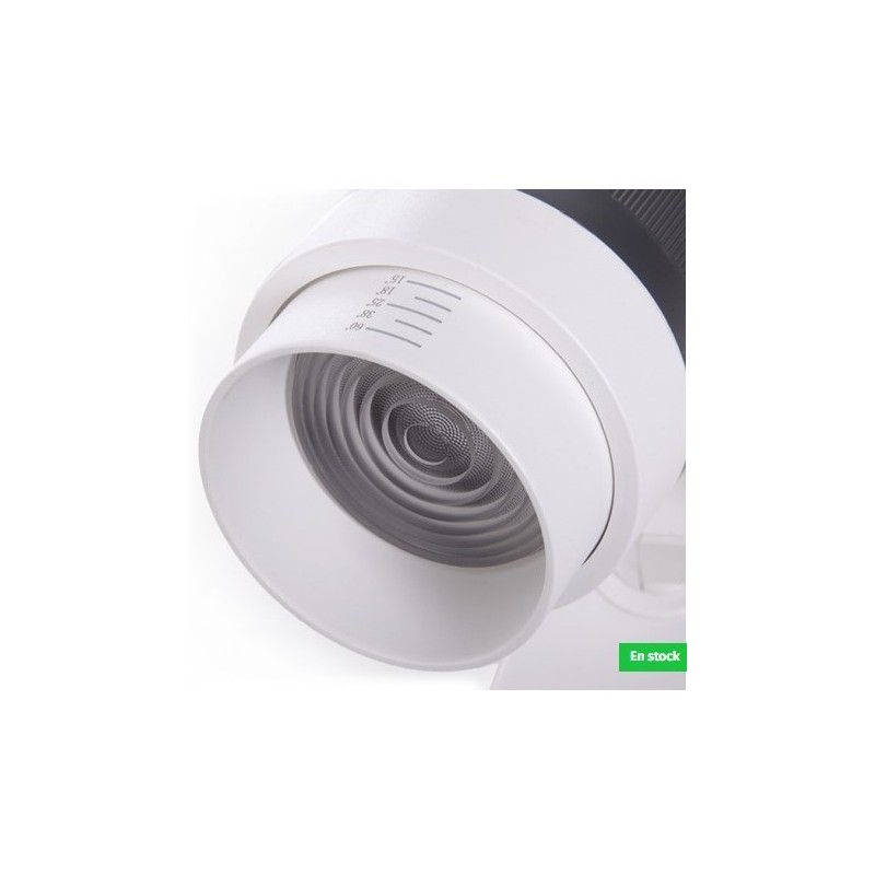 spot led multi-angles, spot led musée, spot zoom 30W,spot led sur rail ,GMD-FTL02-T-30-WW, spot faisceau variable,