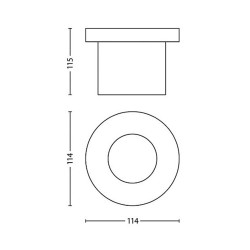 Spot Encastrable LED PHILIPS Moss 3W,68954,EAN 8718696120606,MA 173064716,eclairage allée,