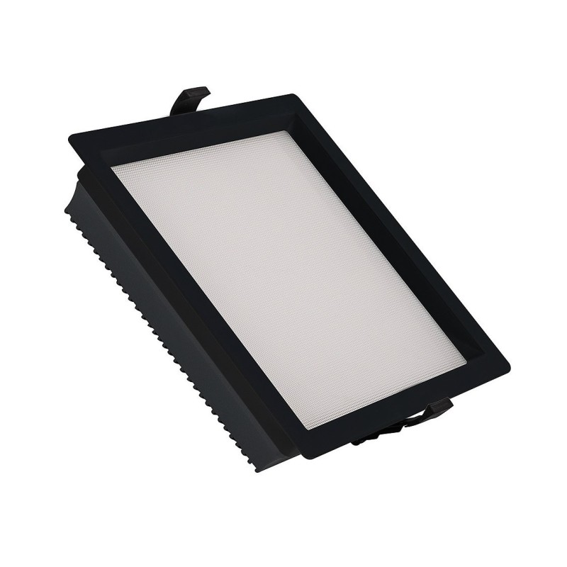 Downlight LED SAMSUNG New Aero Slim Carré 120lm/W 30W Microprismatique (URG17) LIFUD Noir Coupe 210x210mm,