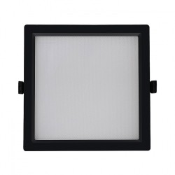 Downlight LED SAMSUNG New Aero Slim Carré 120lm/W 30W Microprismatique (URG17) LIFUD Noir Coupe 210x210mm,