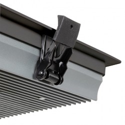 Downlight LED SAMSUNG New Aero Slim Carré 120lm/W 30W Microprismatique (URG17) LIFUD Noir Coupe 210x210mm,