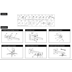 support vidéoprojecteur, support vidéoprojecteur mural ,