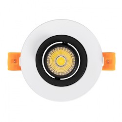 Spot Downlight LED COB Orientable 360º Rond 7W Design Coupe Ø 70mm,FC-DWNL-C7WB