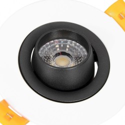 Spot Downlight LED COB Orientable 360º Rond 7W Design Coupe Ø 70mm,FC-DWNL-C7WB