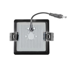 DWLGHT-NW-R-CDRD-10-90,Downlight LED SAMSUNG New Aero Slim Carré 120lm/W 10W Microprismatique (URG17) LIFUD Coupe 85x85mm