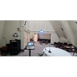 Installation audiovisuelle église, ehpad, chapelle, lieu de culte, paris, région parisienne,