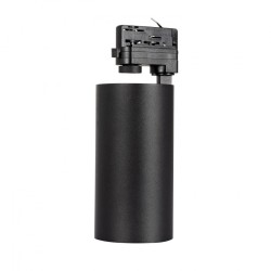 Spot LED New d'Angelo 30W Noir CCT LIFUD (CRI90) pour Rail Triphasé (3 Allumages) avec Optique Variable