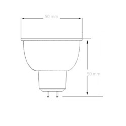 Ampoule LED GU5.3 MR16 COB Cristal 12V 45º 5W SS-HA-MR16-12V-5 G5,3