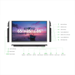 Ecran tactile NovoTouch collaboratif 65 pouces 4K UHD EK653I Vivitek