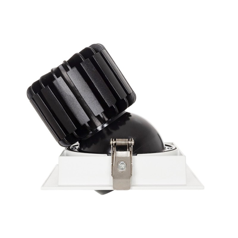 Spot Downlight LED COB Carré Orientable 360º CRI90 18W Coupe 125x125mm Expert Color
