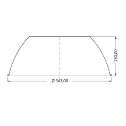 Réflecteur pour Cloche LED UFO HE 60° Aluminium RFL-CUFO-60D-AL Accessoires Eclairage LED Indus