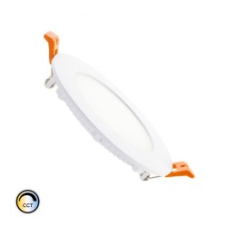 Dalle LED Ronde Extra-Plate CCT Sélectionnable 6W Dimmable Coupe Ø 110 mm,CCT-SPRSL-6 , dalle led ronde CCT dimmable,