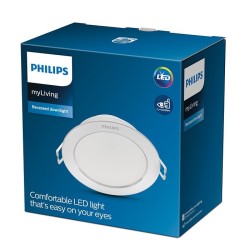 Downlight LED PHILIPS Diamond 3.5W Coupe Ø 80mm, spot plafond, eclairage maison,EAN 8718699775117