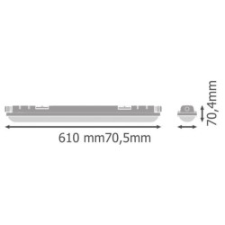 Réglette Étanche LED 21W 600mm ECO Damp Proof IP65 LEDVANCE 4058075463820