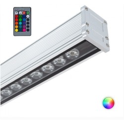 Linéaire LED Wallwasher 36W RGB IP65, barre lineaire couleur , 
lumiere au mur,BNY-LN-36-RGB